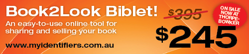 Image. Advertisement: Book2Look Biblet