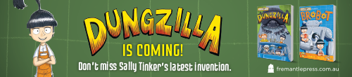 Image. Advertisement: Dungzilla is coming!