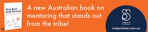 Image. Advertisement: A new Australian book on mentoring that stands out from the tribe!