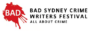 Logo for the BAD Sydney Crime Writers Festival