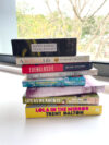 Photo of the titles shortlisted for the Margaret and Colin Roderick Literary Award 2024